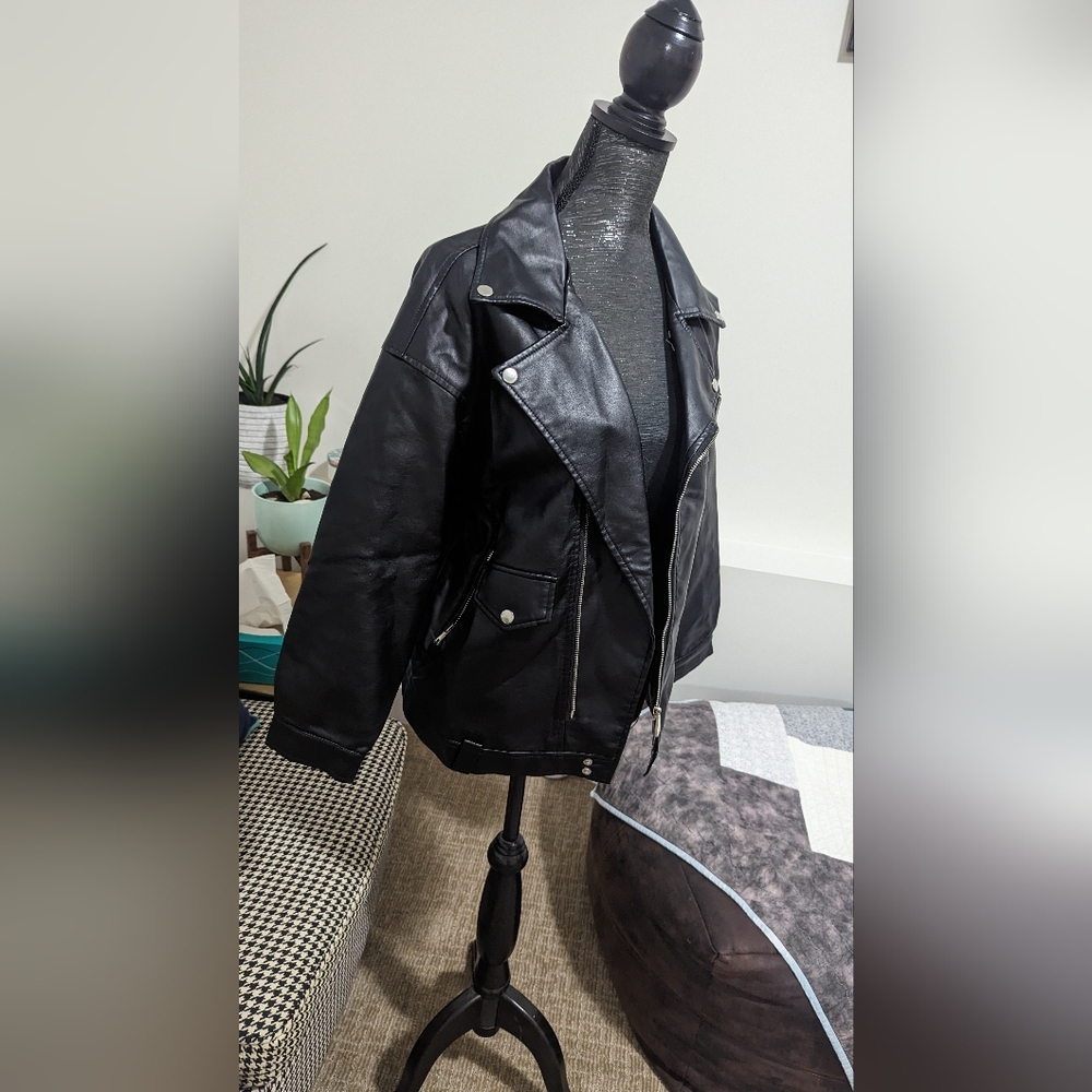 Faux leather biker jacket💥Summer Sale!